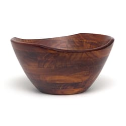 Lipper International 11 oz Cherry Wood Wave Rim Bowl Serving Bowl 1 pk