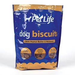 Pet Life Peanut Butter Grain Free Biscuit For Dogs 4 bag 1 pk