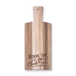 P Graham Dunn 15 in. L X 6.25 in. W X 0.5 in. Acacia Wood Hook 'Em And Cook 'Em Cutting Board 1 pk