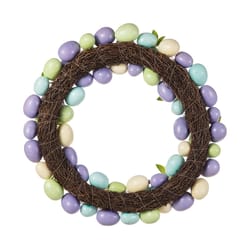 Glitzhome Easter  Pastel Eggs Wreath 1 box