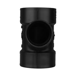 Charlotte Pipe 3 in. Hub X 2 in. D Hub ABS Sanitary Tee