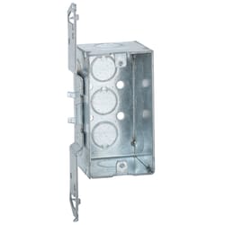 Raco 16-1/2 cu in Rectangle Metal 1 gang Junction Box Gray