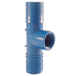 Apollo Blue Twister 1 in. Insert in to X 1 in. D Insert Acetal Tee 1 pk