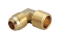 JMF Company 1/4 in. Flare X 3/8 in. D MPT Brass 90 Degree Elbow