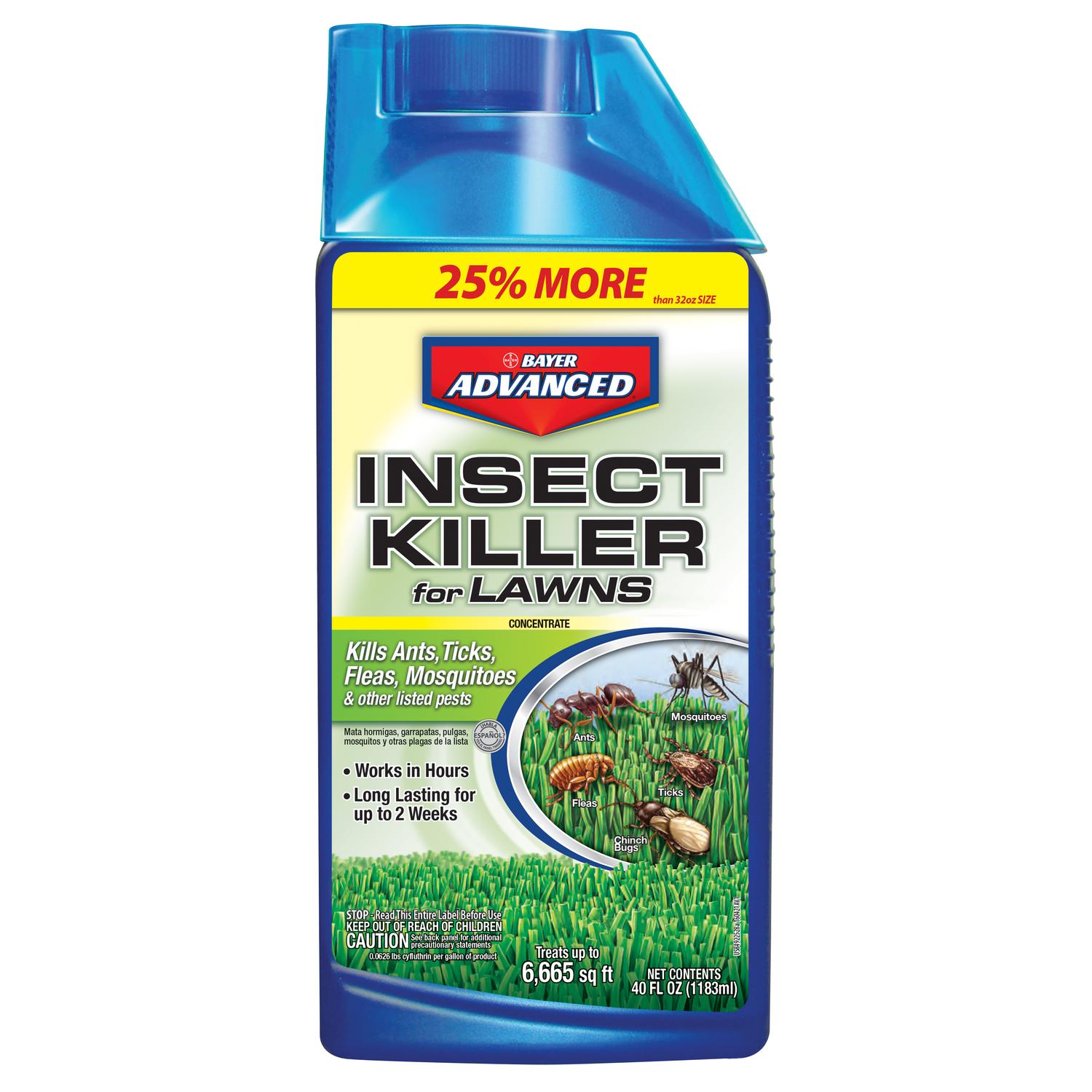 UPC 687073082708 product image for Bayer Advanced Insect Killer for Lawns For Ants Ticks Fleas Mosquitos 40 oz. Con | upcitemdb.com