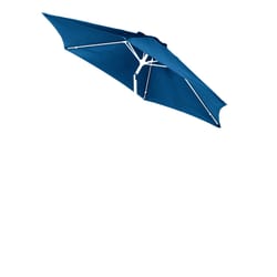 Living Accents 9 ft. Tiltable Ocean Blue Market Umbrella