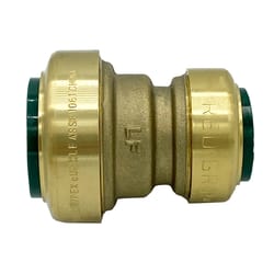 Arrowhead RediGrip Push to Connect 3/4 in. Push X 1/2 in. D Push Brass Coupling