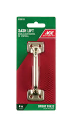 Ace 4 in. L Bright Brass Universal Sash Lift Handle 1 pk