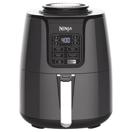  Ninja Air Fryer, 1550-Watt Programmable Base for Air Frying,  Roasting, Reheating & Dehydrating with 4-Quart Ceramic Coated Basket  (AF101), Black/Gray (Renewed) : Home & Kitchen
