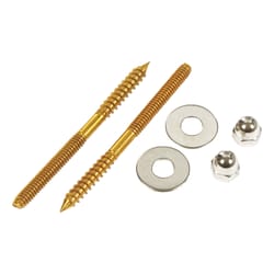 Ace Toilet Screw Set Brass