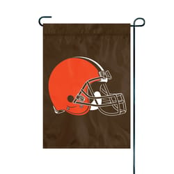 Party Animal Cleveland Browns Premium Garden Flag 18 in. H X 12.5 in. W