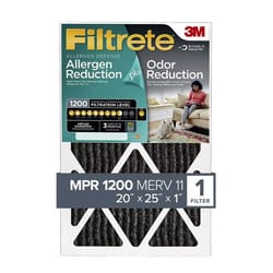 Filtrete Odor Reduction 20 in. W X 25 in. H X 1 in. D Carbon 1200 MPR Pleated Air Filter 1 pk