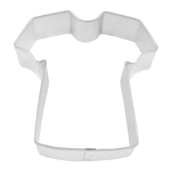 R&M International Corp International Corp 4 in. L Tee Shirt Cookie Cutter Silver 1 pc