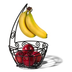 Spectrum Black Steel Fruit Tree Bowl 1 pk