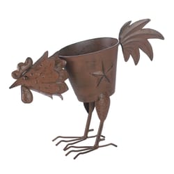 Summerfield Terrace Clucking Chicken 13 in. H Brown Iron Plant Stand
