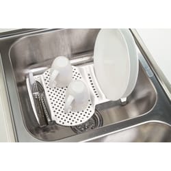 Progressive Prep Solutions 13.5 in. L X 10.5 in. W X 2.25 in. H White TPE/Polypropylene Dish Drainer