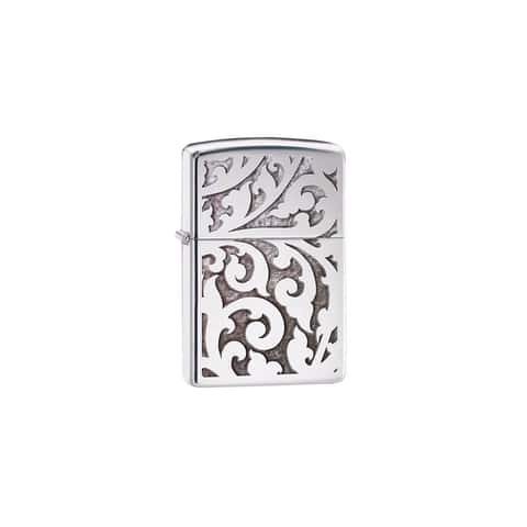 Ace Filigree Engraved Windproof Lighter