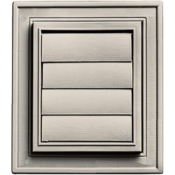 Builders Edge 8 in. H X 7 in. W Almond Vinyl Exhaust Vent