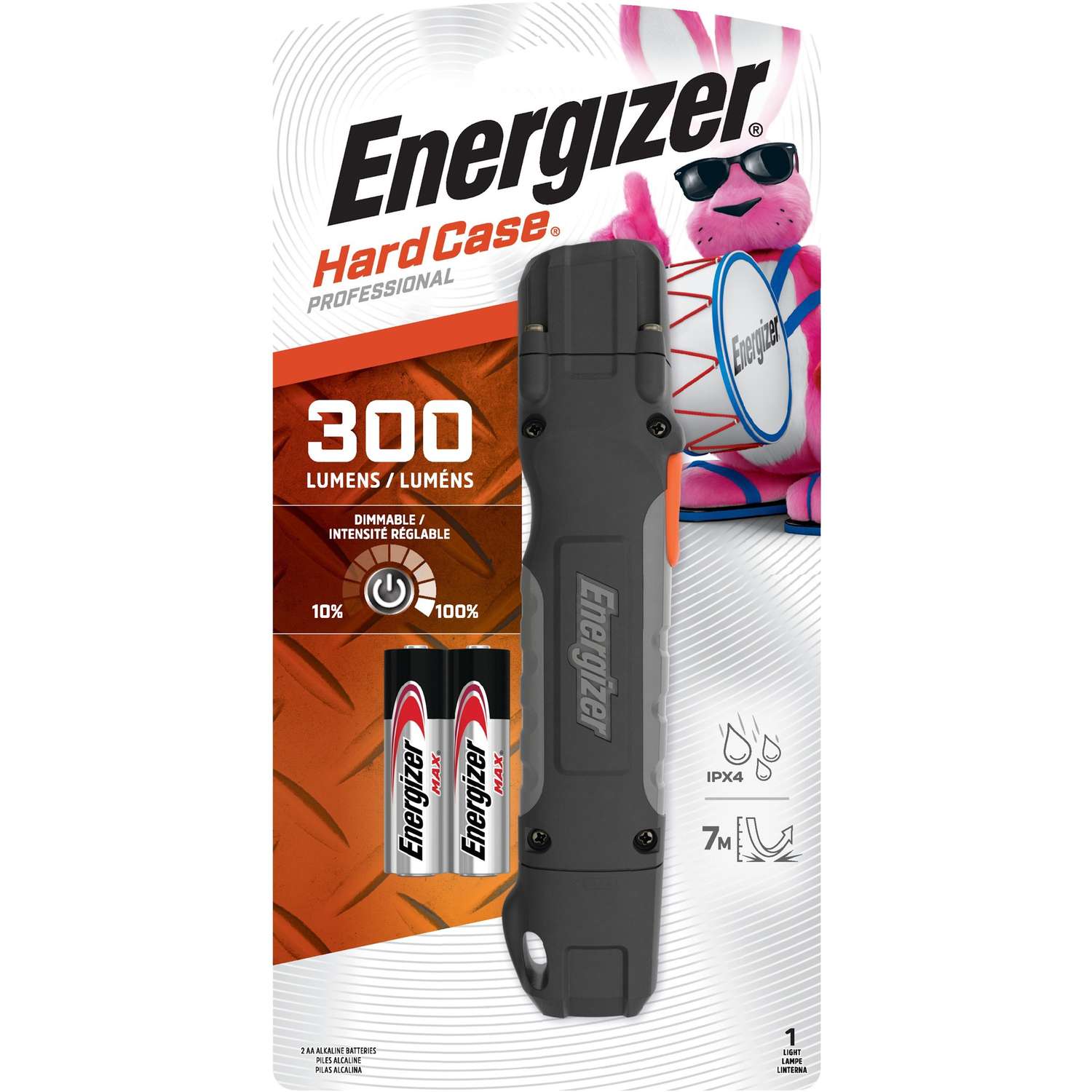 Energizer Hardcase 300 Lumens Black Led Work Light Flashlight Aa Battery Ace Hardware