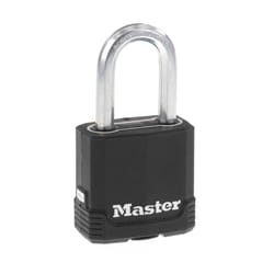 Master Lock Magnum 1-7/8 in. W Steel Dual Ball Bearing Locking Weather-Resistant Padlock