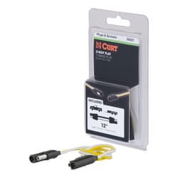 CURT 2 Flat Connector Plug and Socket 12 in.