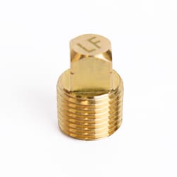 ATC 1/8 in. MPT Brass Square Head Cored Plug