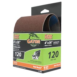 Gator 36 in. L X 4 in. W Aluminum Oxide Sanding Belt 120 Grit Fine 1 pc