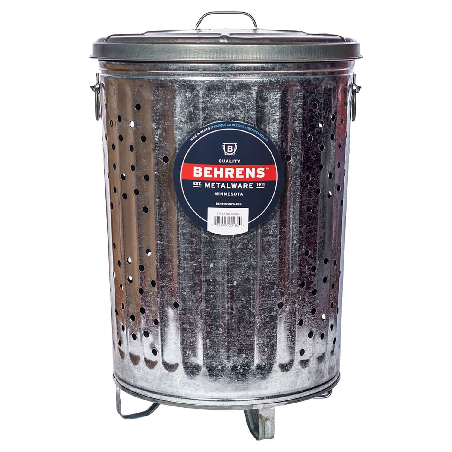 Behrens 20 gal. Galvanized Steel Composter/Rubbish Burner Lid Included