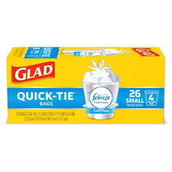 Glad Febreze 4 gal Fresh Trash Bags Quick Tie 26 pk