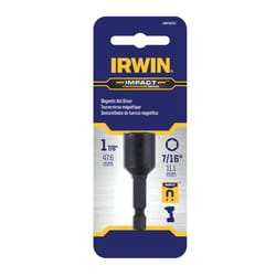 Irwin Impact Performance Series 7/16 in. Metric Lobular Power Nut Driver 1-7/8 in. L 1 pc
