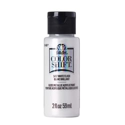FolkArt Color Shift Metallic White Flash Craft Paint Exterior and Interior 2 oz