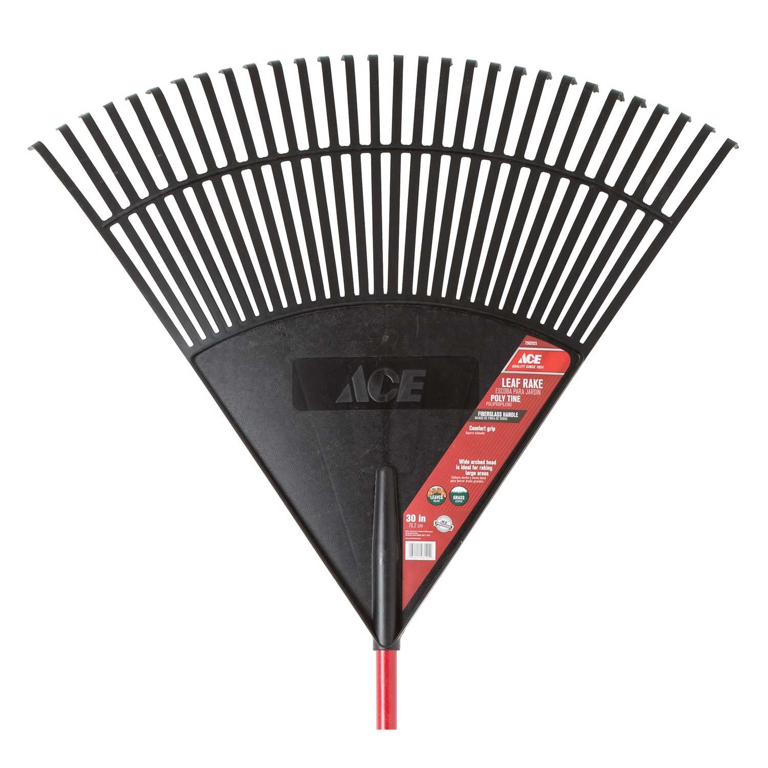 Ace 69.75 in. L x 30 in. W Plastic Rake Fiberglass Ace Hardware