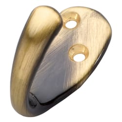 Hickory Hardware Medium Antique Brass Zinc 2 in. L Utility Hook 1 pk