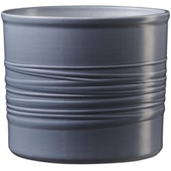 SK 2.8 in. H X 3.1 in. D Clay Laos Ceramic Pot Grayish Blue