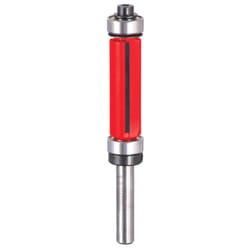 Freud 1/2 in. D X 1/2 in. X 3-5/16 in. L Carbide Top & Bottom Bearing Flush Trim Router Bit