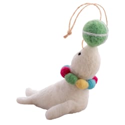 Karma Multicolored Island Seal Ornament 1.25 in.