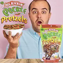 Ass Kickin' Spicy Pickle Pretzels 12 oz Bagged