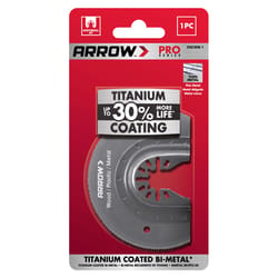 Arrow Pro 3-7/16 in. Titanium-Coated Bi-Metal Semi-Circle Segment Blade Multi-Material 1 pc