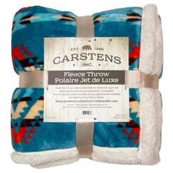 Carstens Inc 68 in. H X 2 in. W X 54 in. L Multicolored Polyester Plush Throw Blanket