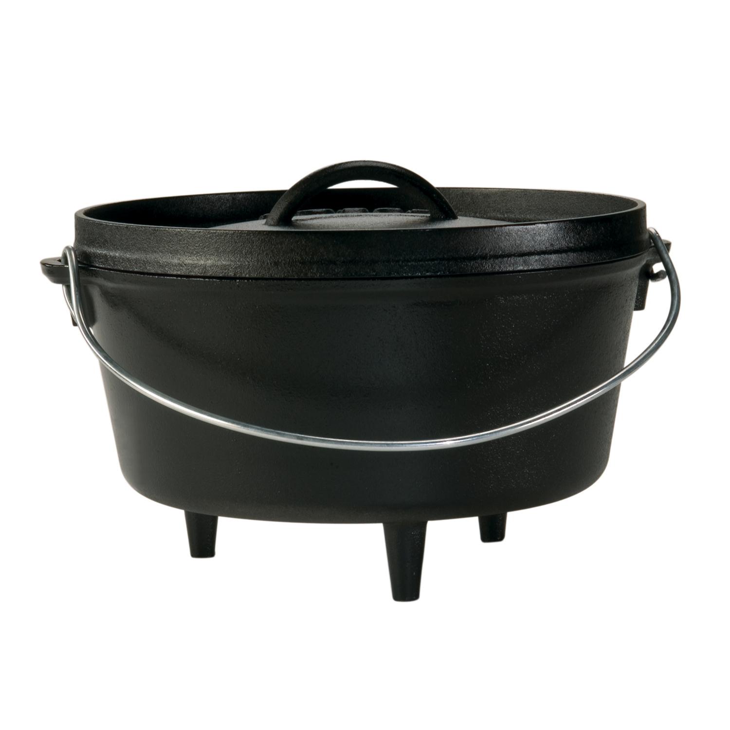 Lodge Cast Iron Dutch Oven 10 in. 5 qt Black Sansujyuku sansujyuku.com