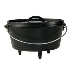 Lodge Cast Iron Dutch Oven 10 in. 5 qt Black