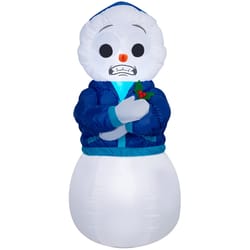 Gemmy Airblown LED Animated Shivering Snowman 6 ft. Inflatable