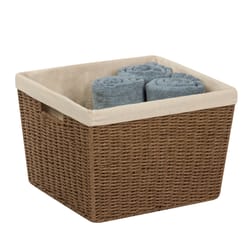 Sandmovie 3-Pack Large Platic Storage Baskets, Organizer Bin, Gray