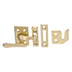 National Hardware Brass-Plated White Steel Window Bolt 2 in. L 1 pk National Hardware Brass-Plated White Steel Window Bolt 2 in. L 1 pk
