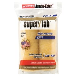 Wooster Super/Fab Fabric 4-1/2 in. W X 3/8 in. Mini Paint Roller Cover 2 pk