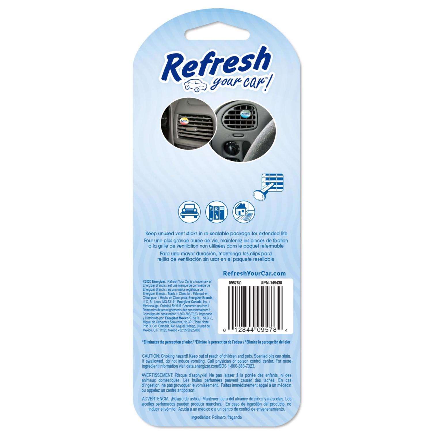 Refresh Your Car! New Car /Cool Breeze Scent Car Vent Clip 0.7 oz Solid -  Ace Hardware