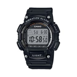 Casio Mens Classic Round Black Digital Watch Resin Water Resistant