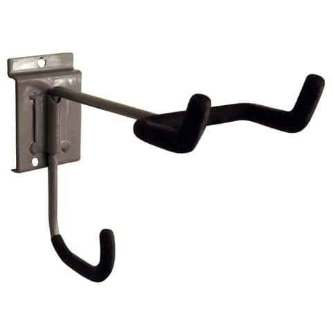 Hyper Tough Screw Mounted Steel Utility V-Hook Hanger, Black Powder Coat  Finish