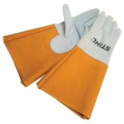 STIHL Extended Cuff Pruning Gloves Orange/White XL 1 pair