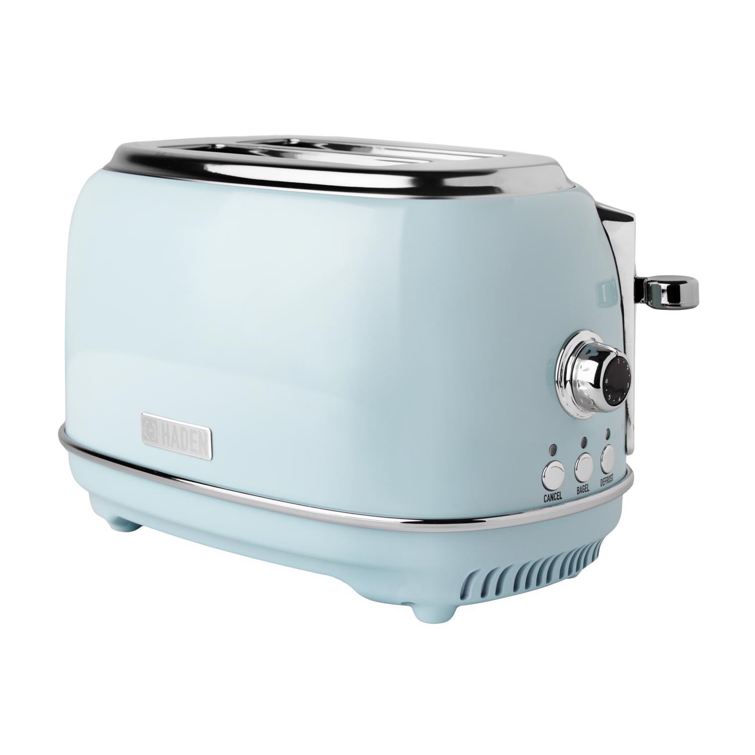 Haden Heritage Stainless Steel Blue 2 slot Toaster 8 in. H X 12 in. W X 8 in. D Uae Electronic uaeelectronic.com